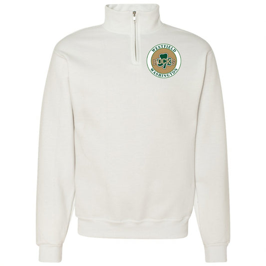 Quarter Zip Sweatshirt - School Emblem