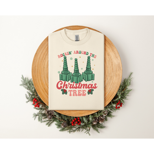 Oxygen's Rockin' Around the Christmas Tree - Gildan 5000, Gildan 18000, Comfort Colors 1717, & Comfort Colors 1566