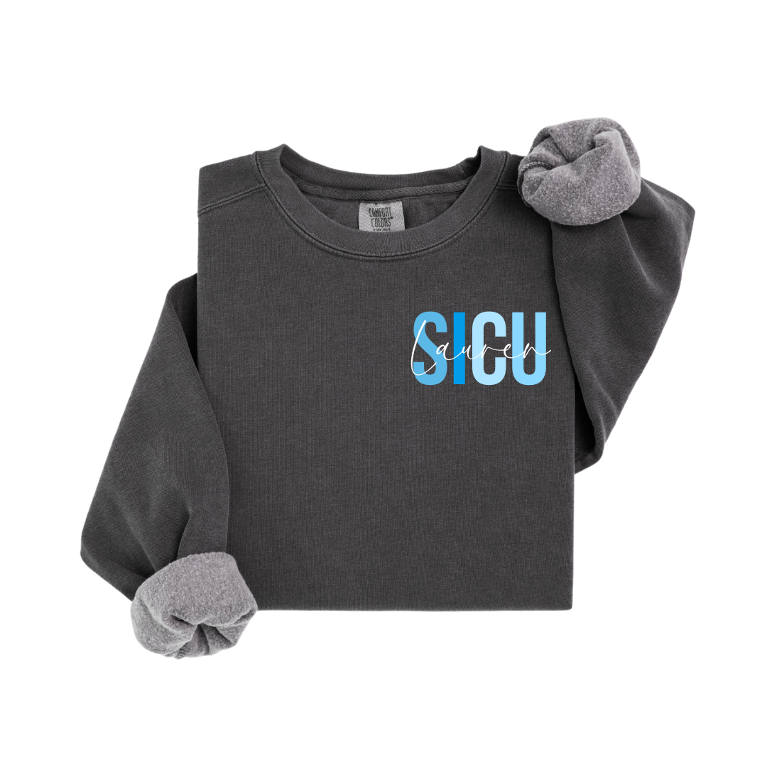 ICU and PCU Units with Name Personalization - Comfort Colors Series