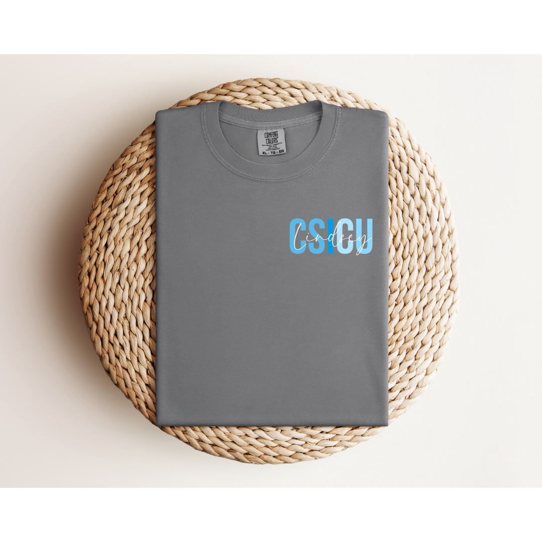 ICU and PCU Units with Name Personalization - Comfort Colors Series