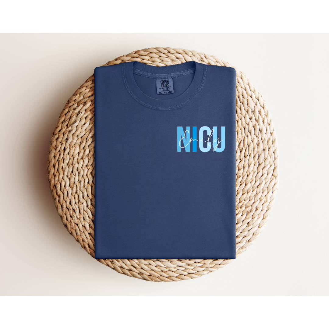 ICU and PCU Units with Name Personalization - Comfort Colors Series