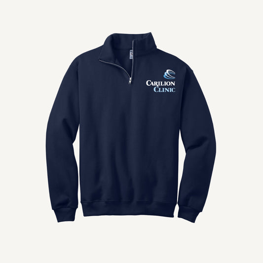 Carilion Clinic with Trauma Logo - Jerzees 995M Quarter Zip Sweatshirt