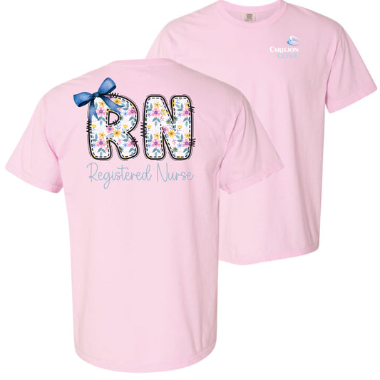 Carilion Clinic RN Blue Spring Design - Comfort Colors T-Shirt