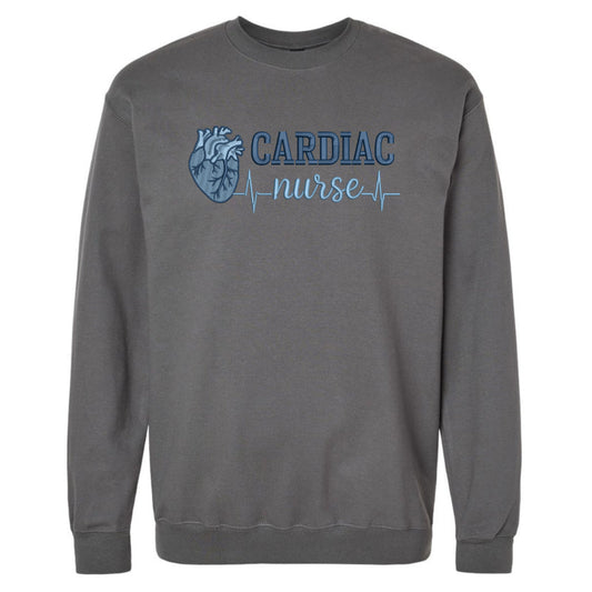 Cardiac Nurse Embroidered Gildan Sweatshirt