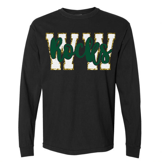 "WW" - White with Green "Rocks"