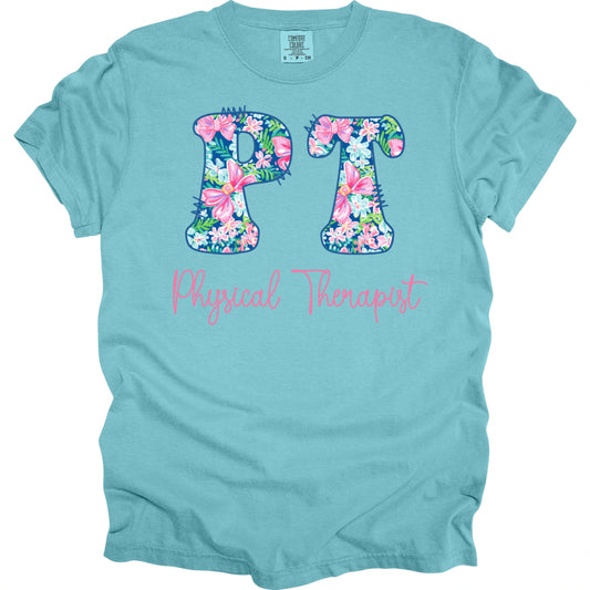 Preppy Cotton Candy Floral PT - Comfort Colors T-Shirt