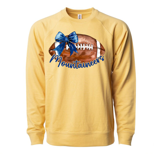 Croquette Mountaineers Football with Bow - Gildan Series